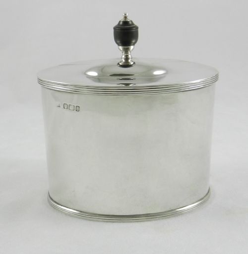 Antique Silver Tea Caddy.