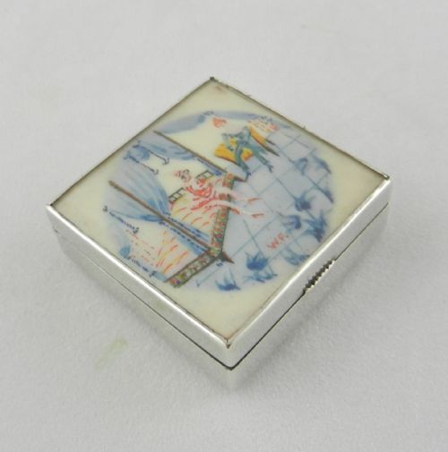 Art Nouveau Silver & Enamel Box.
