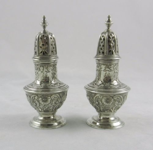 Georgian Silver Pepper Pots.