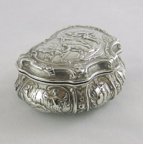 ANTIQUE SILVER SNUFF BOX - ADDITIONAL PHOTO 1