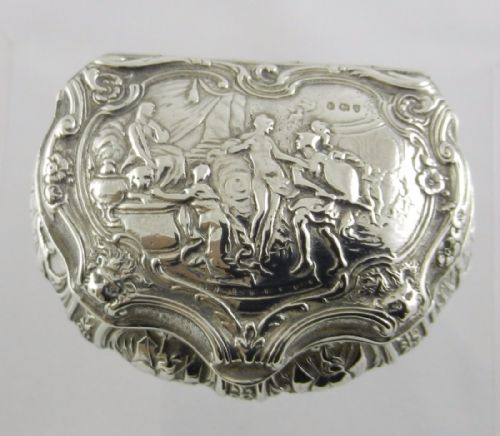 ANTIQUE SILVER SNUFF BOX - ADDITIONAL PHOTO 2