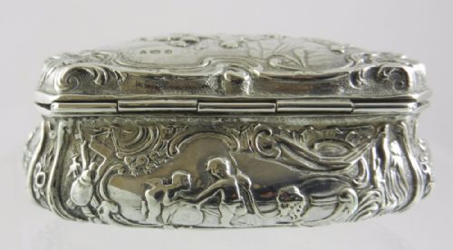 ANTIQUE SILVER SNUFF BOX - ADDITIONAL PHOTO 6