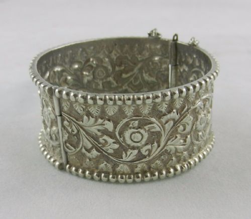 Antique Indian Silver Bangle.