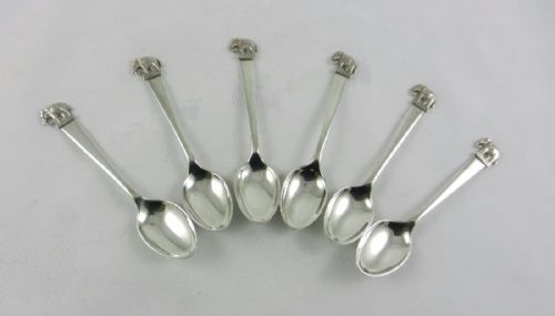 Siamese Silver "Elephant" Spoons.