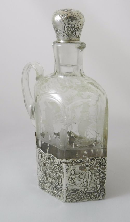 ANTIQUE SILVERMOUNTED WINE JUG - ADDITIONAL PHOTO 2