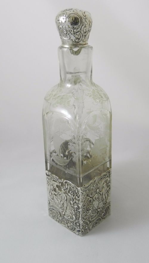 ANTIQUE SILVERMOUNTED WINE JUG - ADDITIONAL PHOTO 3