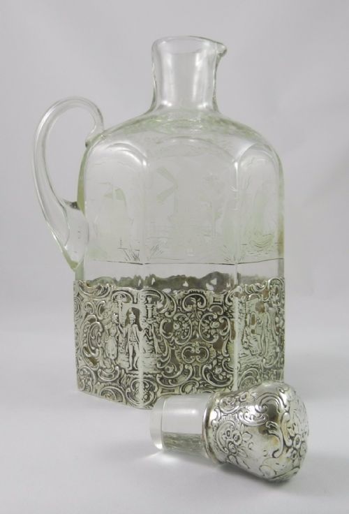 ANTIQUE SILVERMOUNTED WINE JUG - ADDITIONAL PHOTO 4