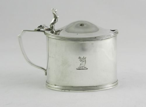 Silver Mustard Pot.