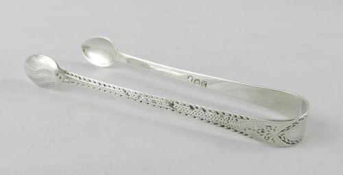 Georgian Silver Sugar Tongs.