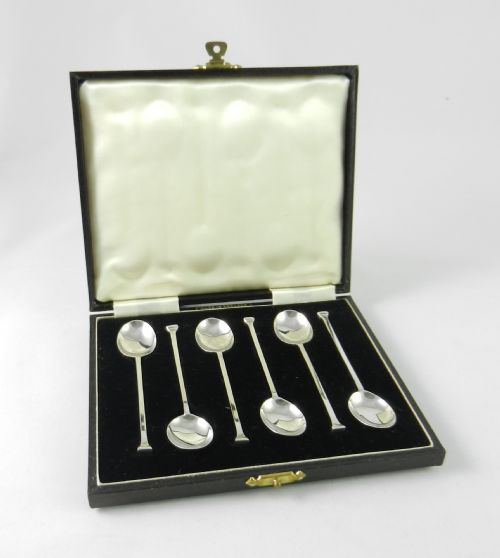 Set of Silver Coffee Spoons.