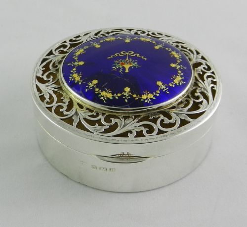 Silver & Enamel Box.