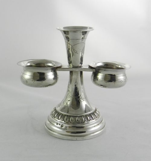 Antique Silver "Double" Salt.