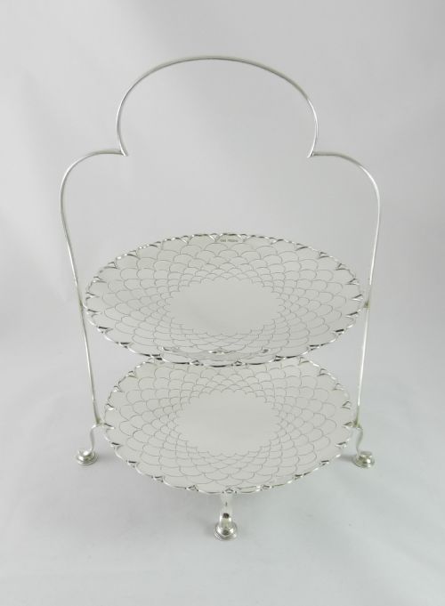 Art Deco Silver Cake Stand.