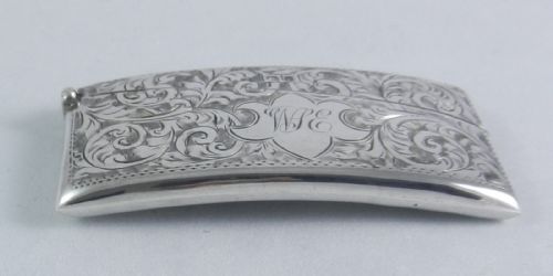 ANTIQUE SILVER CARD CASE - ADDITIONAL PHOTO 2