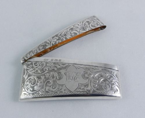ANTIQUE SILVER CARD CASE - ADDITIONAL PHOTO 3