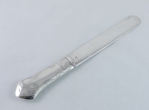 Antique Russian Silver Paper Knife.