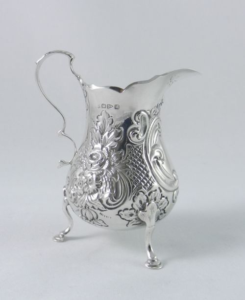 Antique Silver Cream Jug.