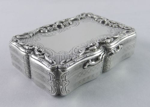 Antique Silver Nathaniel Mills Snuff Box.