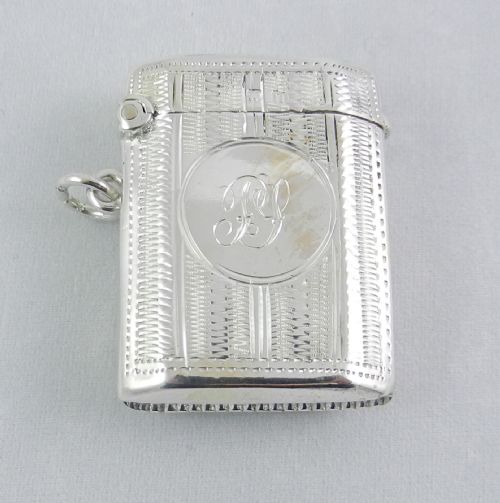 Antique Silver Vesta Case.