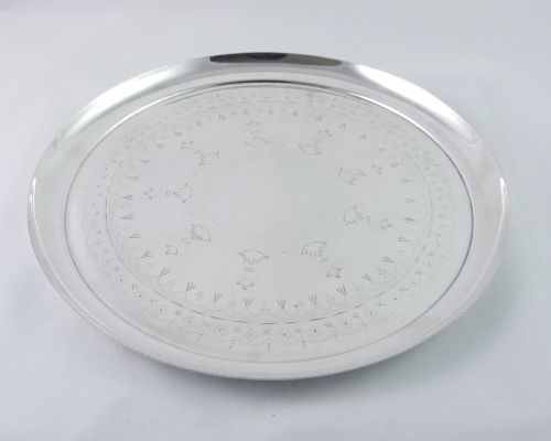 Antique Silver-plated Salver.