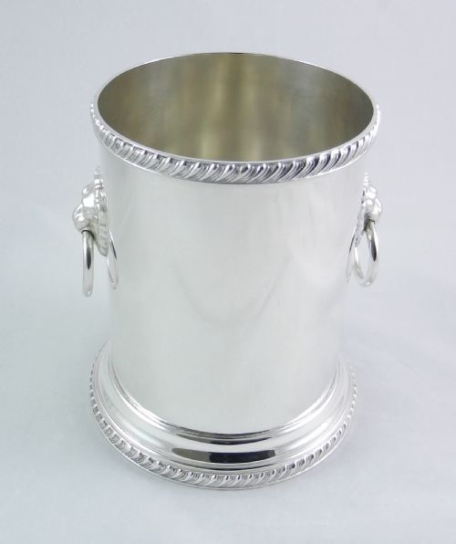 Antique Silver-plated Bottle Stand.