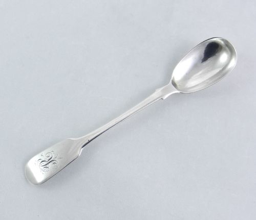 Antique Silver Mustard Spoon.