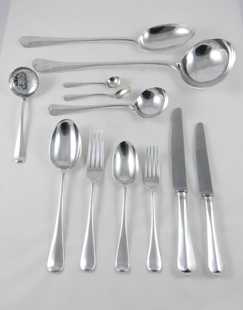 Antique Silver Cutlery Set.
