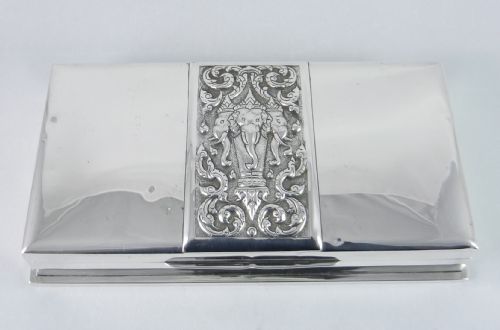 Art Deco Period Silver Jewellery Box.