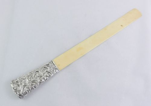 Antique Silver-handled Paper Knife.