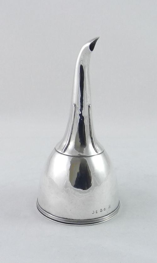 Antique Silver Wine Funnel.