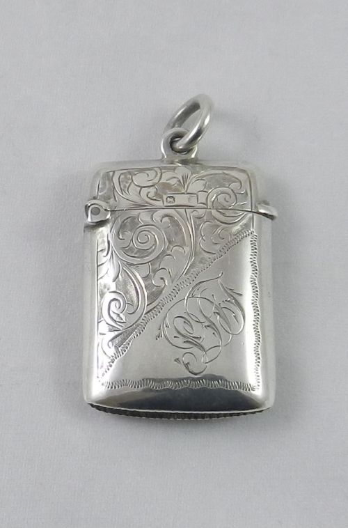 Antique Silver Vesta Case.