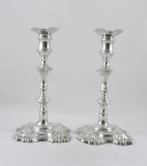 Geo.ii Silver Candlesticks.