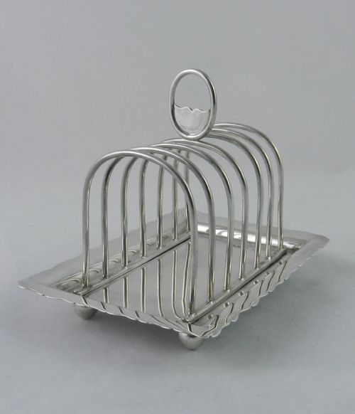 Antique Silver Toast Rack.