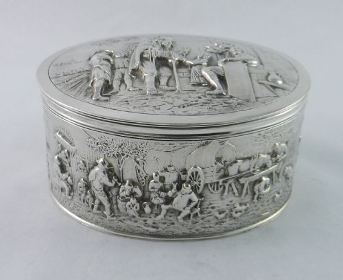 Silver Biscuit Box,