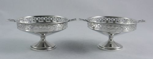Art Deco Silver Sweet Dishes.