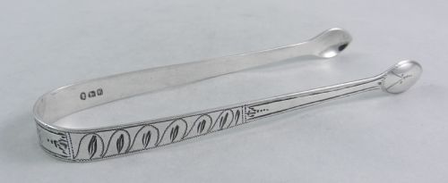 Silver "Bateman" Sugar Tongs.