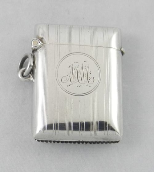 Antique Silver Vesta Case.