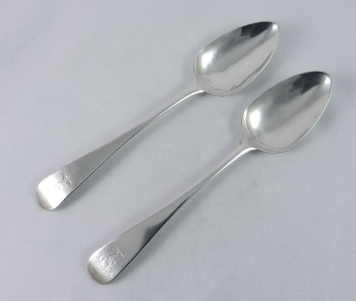 Georgian Silver Serving Spoons.