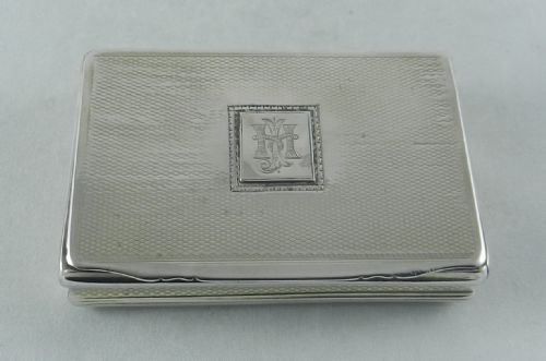 Scottish Georgian Silver Snuff Box.