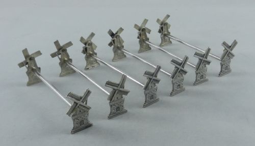 Antique Silver Knife Rests.