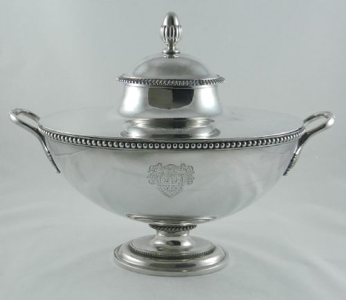 Antique Silverplated Soup Tureen.