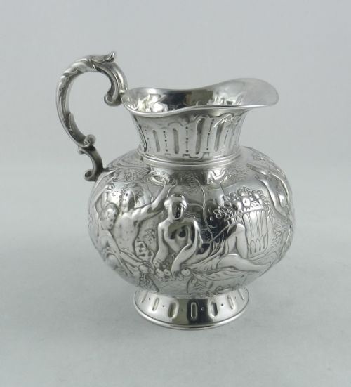 Antique Chinese Export Silver Jug.