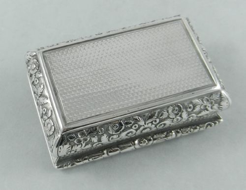 ANTIQUE SILVER NATHANIEL MILLS SNUFF BOX - ADDITIONAL PHOTO 2