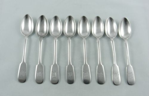 Antique Russian Silver Tea Spoons.