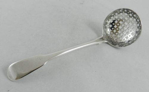 Antique Silver Sifter Spoon.