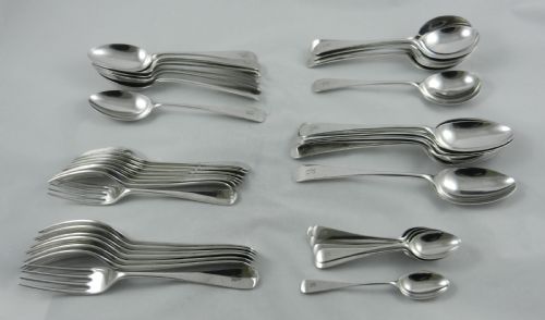 Silver Cutlery Set.