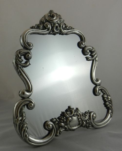 Antique Silver - Framed Mirror.