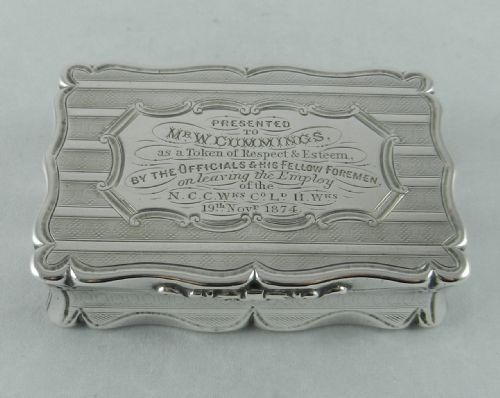ANTIQUE SILVER SNUFF BOX - ADDITIONAL PHOTO 1