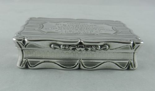 ANTIQUE SILVER SNUFF BOX - ADDITIONAL PHOTO 4