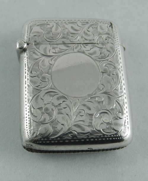 Antique Silver Vesta Case.